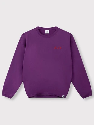 ALIX The Label kids knitted bull sleeve sweater