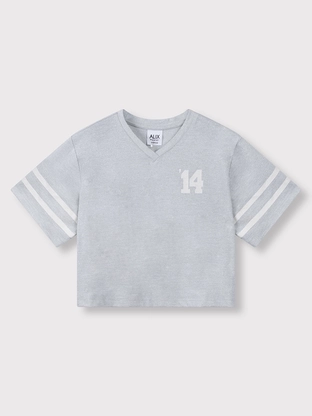 ALIX The Label kids knitted lurex sports t-shirt