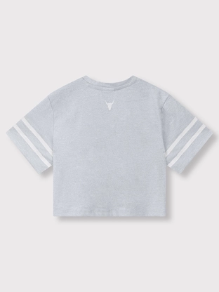 ALIX The Label kids knitted lurex sports t-shirt