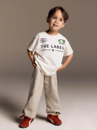 ALIX The Label kids knitted sports artwork t-shirt