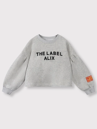 ALIX The Label kids knitted strass logo sweater