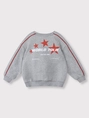 ALIX The Label kids knitted text print sweater