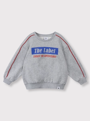 ALIX The Label kids knitted text print sweater