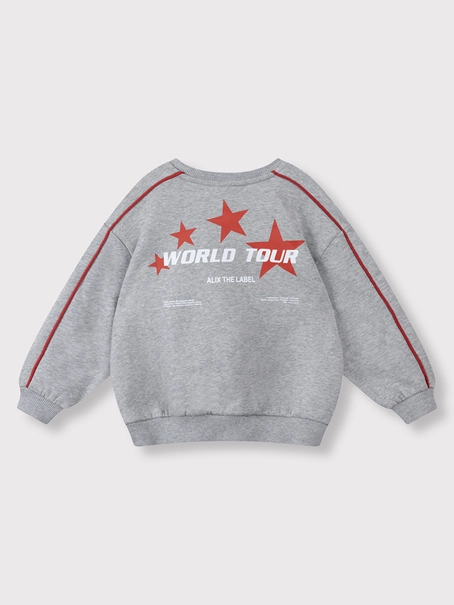 ALIX The Label kids knitted text print sweater