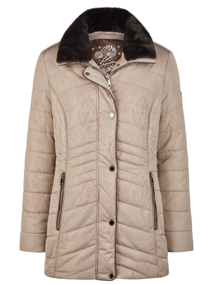 Barbara Lebek Jacke mit Webpelz