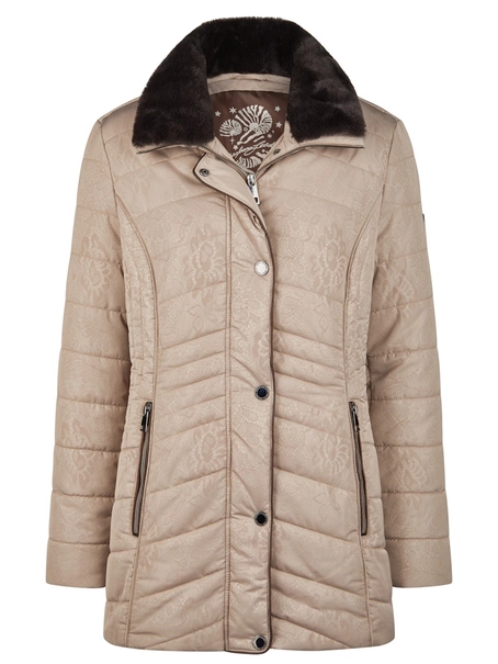 Barbara Lebek Jacke mit Webpelz