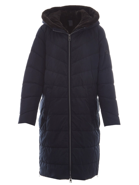 Barbara Lebek Mantel mit Webpelz