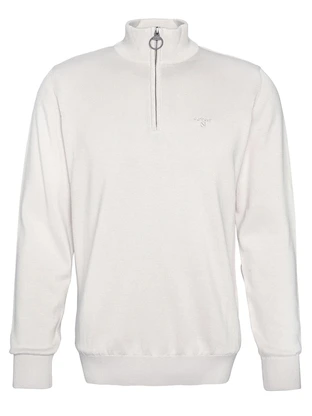 barbour classic COTTON HALF ZIP KNITTED JUMPER