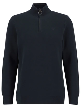 barbour classic HONEYCOMB HALF ZIP SWEATER