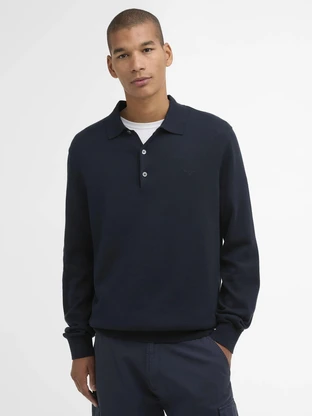 barbour classic PIMA COTTON KNITTED POLO SHIRT