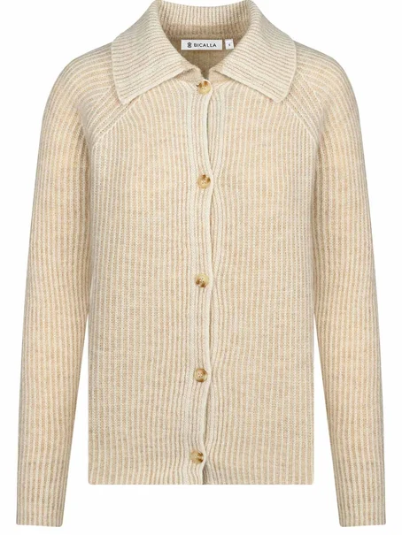 Bicalla Cardigan Rib 2Tone
