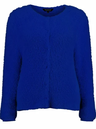 Bloomings Crew neck cardigan HCSfeather yarn