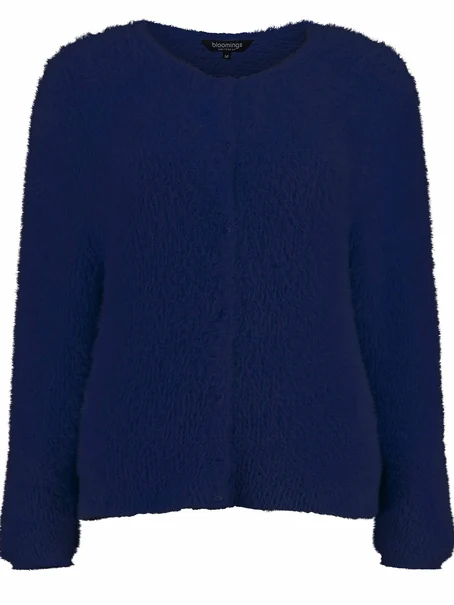 Bloomings Crew neck cardigan HCSfeather yarn