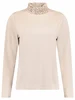 Bloomings Jersey ruffle neck shirt lurex