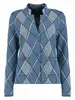 Bloomings Knitted blazer argyle jacquard