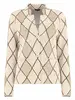 Bloomings Knitted blazer argyle jacquard