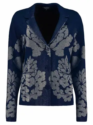 Bloomings Knitted blazer jacquard