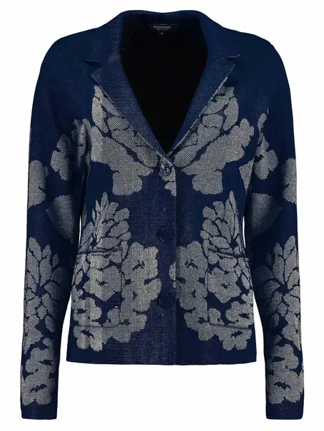 Bloomings Knitted blazer jacquard
