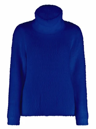 Bloomings Loose turtle neck pullover HCSfeather yarn