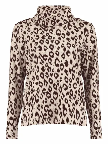 Bloomings Loose turtle neck shirt printed