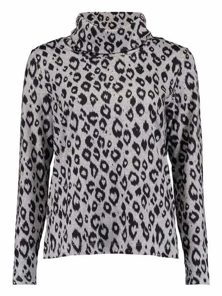Bloomings Loose turtle neck shirt printed