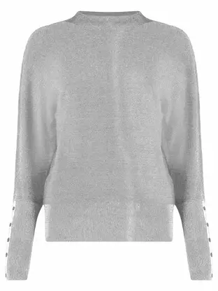 Bloomings Mock neck pullover loose fitlurex