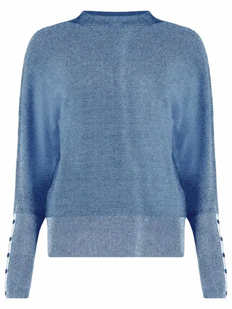 Bloomings Mock neck pullover loose fitlurex