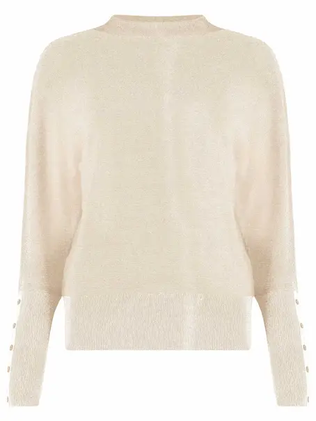 Bloomings Mock neck pullover loose fitlurex