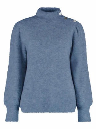 Bloomings Mock neck pullover soft boucle