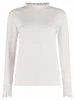 Bloomings Mock neck pullover w/ frills