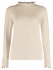 Bloomings Mock neck pullover w/ frills