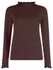Bloomings Mock neck pullover w/ frills