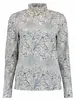 Bloomings Ruffle neck shirt printed