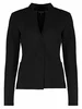 Bloomings Stand up collar blazer structureknit
