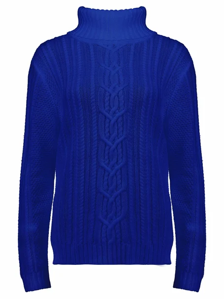 Bloomings Turtle neck pullover cable knit