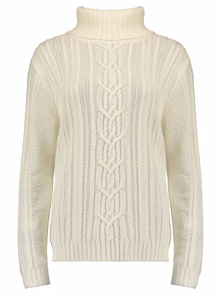Bloomings Turtle neck pullover cable knit