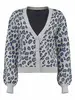 Bloomings V neck cardigan jacquar