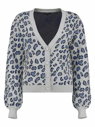 Bloomings V neck cardigan jacquar
