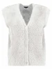 Bloomings V neck gilet HCS feather yarn