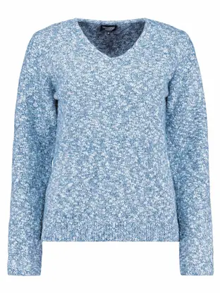Bloomings V neck pullover metallic yarn