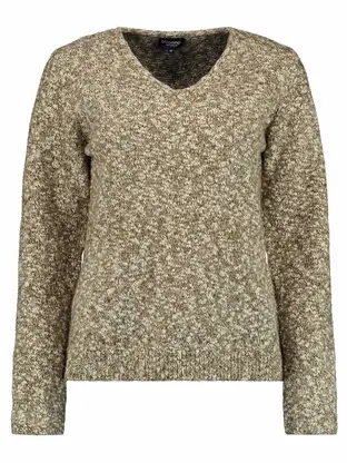 Bloomings V neck pullover metallic yarn