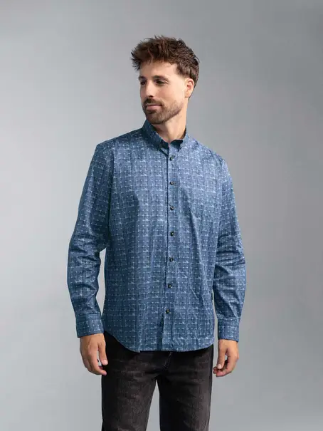 BlueFields Shirt LS Print Popli