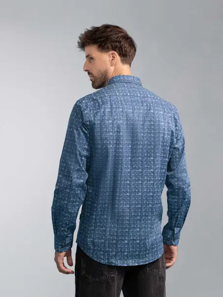 BlueFields Shirt LS Print Popli