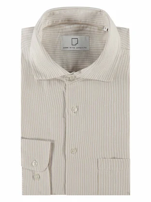 Born With Appetite Curtis Li-co Shirt Fine Stripe