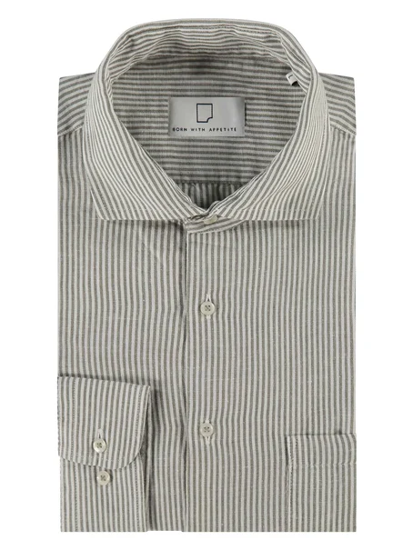 Born With Appetite Curtis Li-co Shirt Fine Stripe