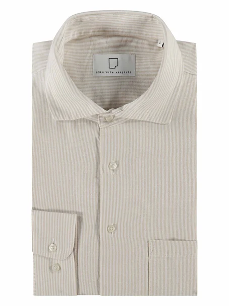 Born With Appetite Curtis Li-co Shirt Fine Stripe