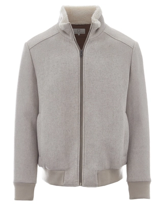 Born With Appetite Molte Short Woolen Jacket With Zipper