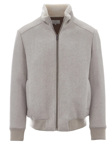 Born With Appetite Molte Short Woolen Jacket With Zipper