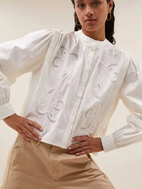 BY-BAR soof embroidery blouse