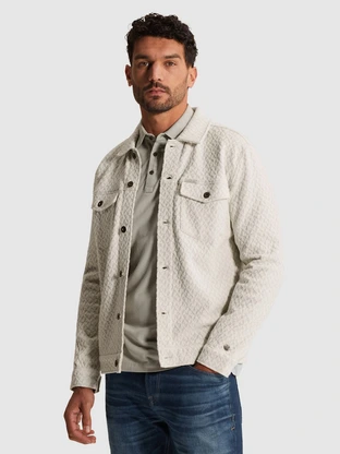 Cast Iron Button jacket regular fit jacquard